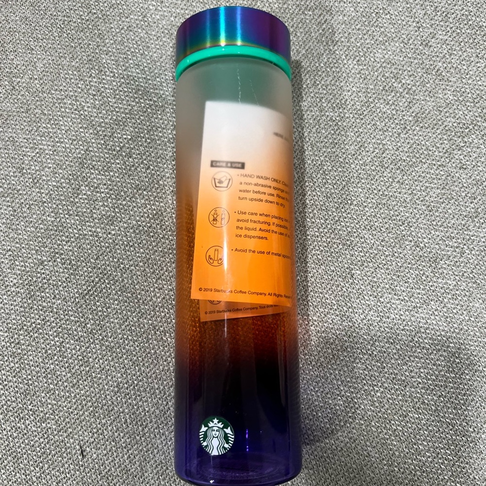 Starbucks glass water bottle